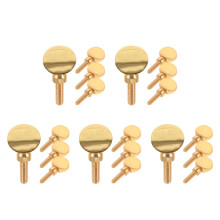20Pcs Lightweight Golden Brass Saxophone Neck Screws for Stable Play