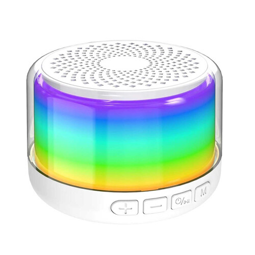 Bluetooth-luidspreker met verlichting, IPX6 waterdicht, 10 uur speeltijd.
