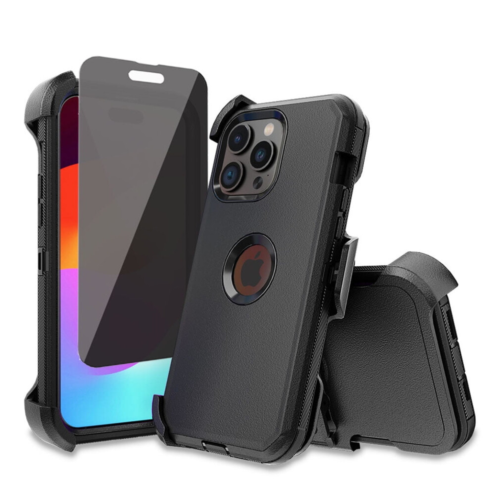 Iphone 15 Pro Max Case With Privacy Screen And Belt Clip 9170372496754