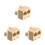 Διαχωριστής Ethernet RJ45 1 αρσενικό σε 2 θηλυκά μπεζ (3 τεμάχια) 1