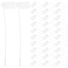100Pièces Étiquettes Plastique Blanches Anti Effraction Pour Vêtements