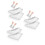3Paires -Chaussures Imperméables Blanches PVC 1