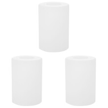 3Pcs White Glass Lamp Shade Covers for Modern Decorative Lighting