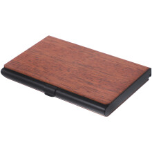 À Cartes De Visite En Aluminium Marron Compacte Portable