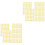 2 Pack Scrapbook Stickers Colorful Star Letter Decorations 1