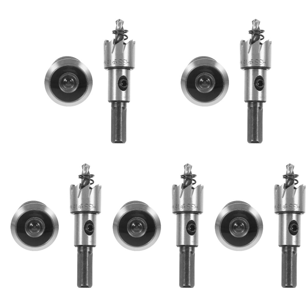 5Sets Durable Stainless Steel Door Peephole Privacy Viewer Silver 3762373905296