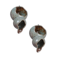 2Sets Ceramic Fountain Spitters for Small Ponds Elegant Garden Decor