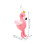 Flamingo Plüschtier, weich, kurz, 21 cm 2