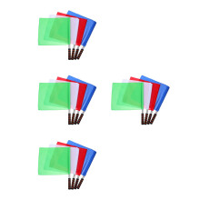 16Pièces Drapeaux Arbitre Course Multisport Manche Acier Confortable
