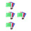 16Pièces Drapeaux Arbitre Course Multisport Manche Acier Confortable 1