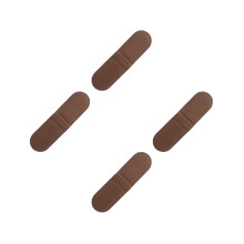 4Pcs Versatile Brown PU Money Clips for Women Elegant Cash Holder
