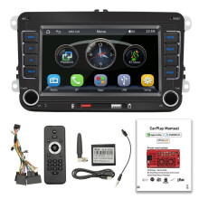 Autoradio da 7 pollici con touchscreen, Bluetooth, CarPlay e