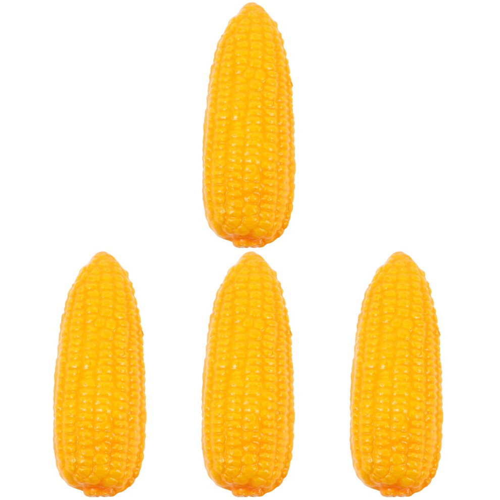4Pcs Car Antenna Decoration Cute Cartoon Plastic Car Accessory Yellow 3762132608505