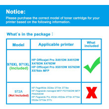 LCL-compatibele Magenta971XL-inktcartridge voor HP Officejet