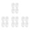 16Pcs White Plastic Lamp Shade Covers for Table Floor Hanging Lamps 1