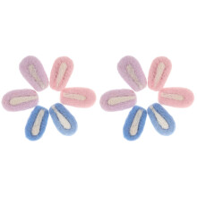 12Pcs Assorted Wool Felt Ear Ornaments DIY for Hair Clips and Hats
