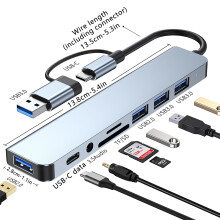 8-in-1 USB-C-Hub mit 100-W-PD, 4K-HDMI und Ethernet