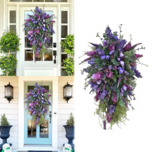 Konstgjord vår- och sommardörrdekoration för teardrop-blommor