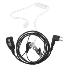 Air Tube oortelefoon headset met PTT-knop voor portofoons