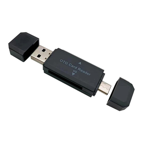Αναγνώστης καρτών USB2.0 με υποδοχές SD/TF και Type-C