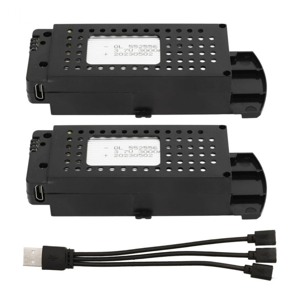 2-Piece 3.7V 3000Mah Rc Drone Lithium Battery 9450273221038