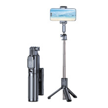 Selfie-Stick aus Aluminium mit Stabilisierung und Stativ, 19–75