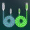 LED Micro USB kabel, balení 2 m, rychlé nabíjení 1
