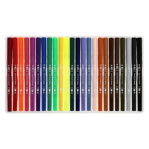 Stylos Marqueurs Double Pointe Simple Pratique