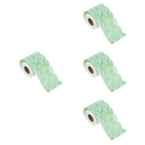 Sticker Bordures Ondulées Vertes Décor