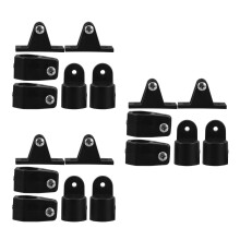 18Pcs Durable Black Plastic Bimini Top Eye End Caps for Yacht Fittings