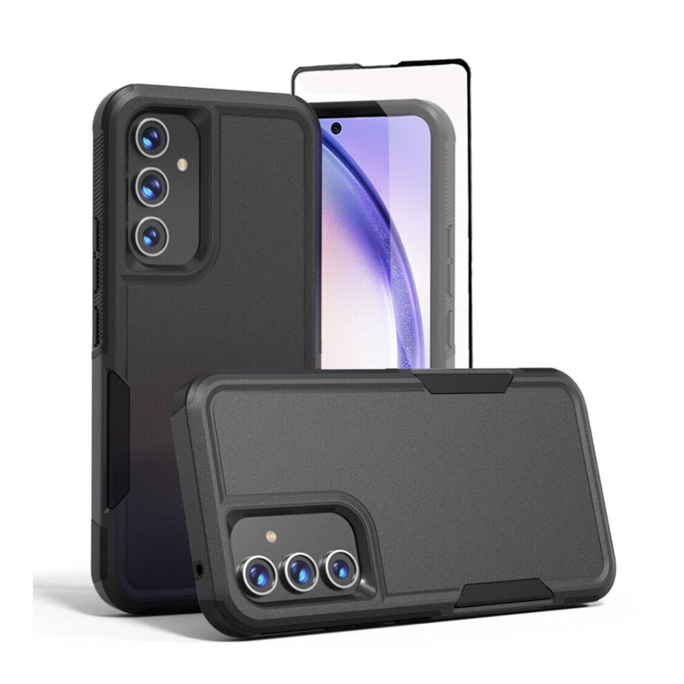 Xhy Galaxy A25 5G Case With Screen Protector Black 9101399590996