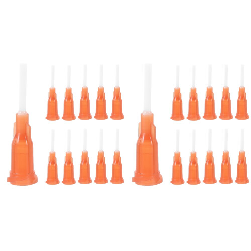 100Pcs Industrial Syringe Dispenser Needle PP Assorted Color for Glue
