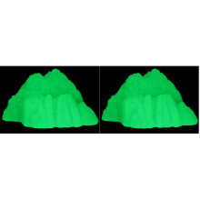 2Pcs Small Light Green Delicate Rockery Decor for Household Aquarium