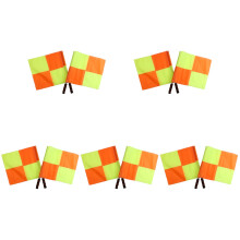 10Pcs Competition Referee Flags Lightweight Oxford Fabric Hand Flags