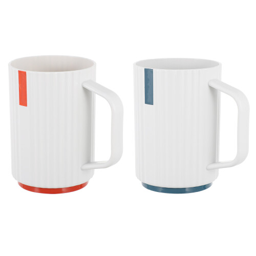 2Pcs Reusable Tooth Brushing Cups Portable PP Bathroom Holders