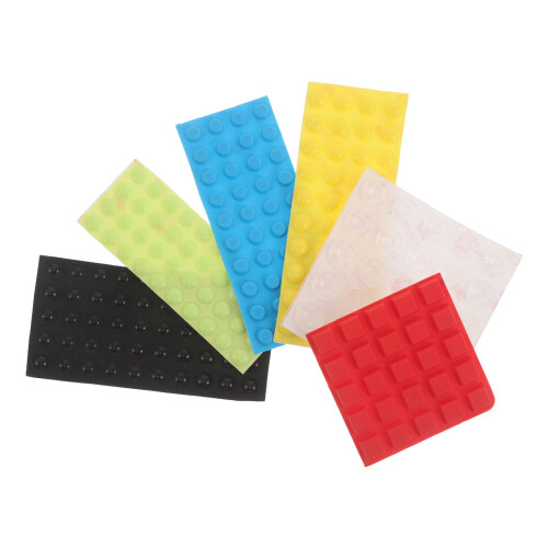 6Pcs Durable Silicone Braille Stickers Raised Tactile Dots for Blind