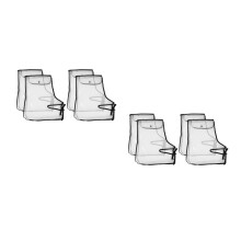 4Pairs Waterproof Windproof Transparent Motorcycle Handlebar Covers