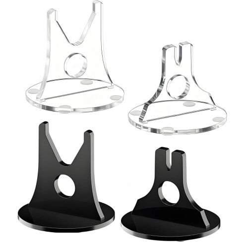 2 stuks antislipbasis acryl display planksnijder-Duidelijk 1