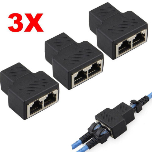 Προσαρμογέας διαχωριστή Ethernet RJ45 – 1 είσοδος προς 2 εξόδους