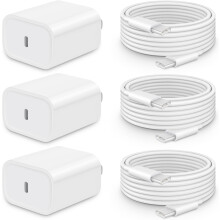 Caricabatterie da parete USB-C da 20 W con cavo da 1,8 m (confezione da 3)