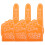 3Pcs Eva Cheerleading Foam Fingers Comfortable Grip 1