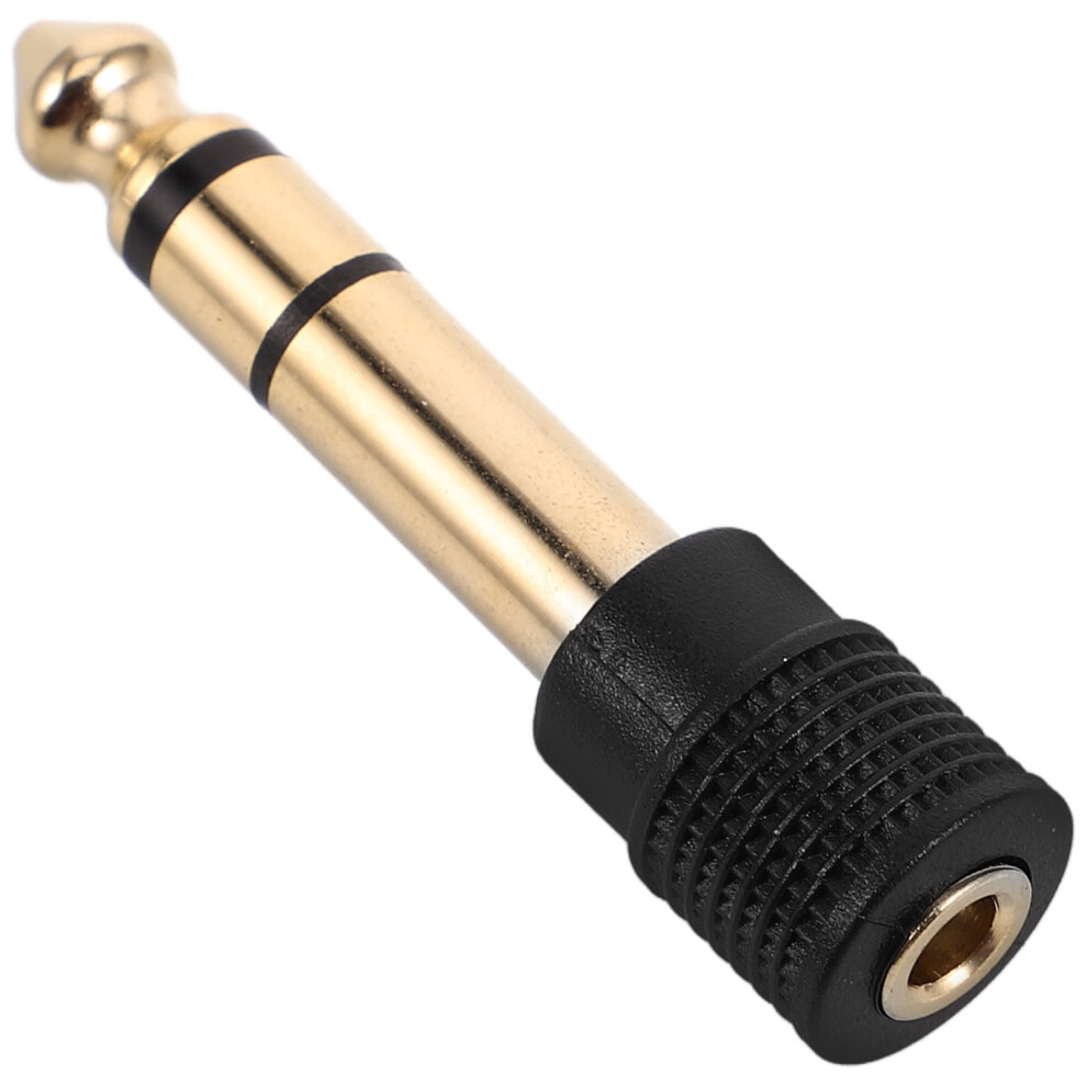 Plated 3.5Mm Female To 6.35Mm Male Stereo Audio Adapter Gold 952399325618