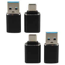 USB-C naar USB OTG-adapter, aluminiumlegering, 4 stuks