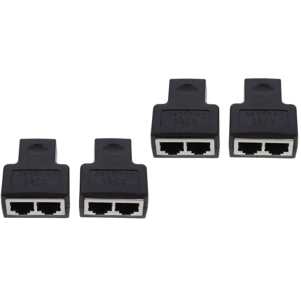 Ethernet Socket Connector Network Splitter Adapter 4 Pcs 9555307031598