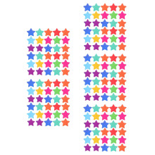 540Pcs Colorful Star Cutouts Paper Decorations for Classroom and Wall