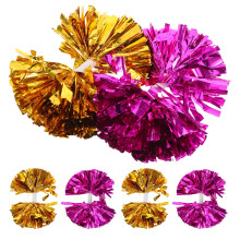 6Pcs Glitter Handheld Cheer Pom Poms for Dance Teams Sports Events