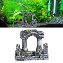 Römische Säule aus Kunstharz als Dekoration für Aquarien – 1 Stück
