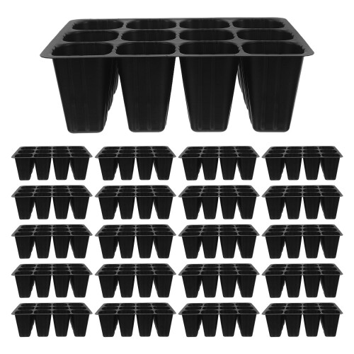 30Pcs Lightweight Plastic Starter Trays for Garden Plants