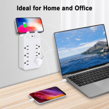 Prepäťová ochrana 6 zásuviek 2 USB 1 USB-C