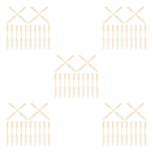 1000St Beige Bamboe Mini Vorkjes Voor Hapjes Dessert Charcuterie
